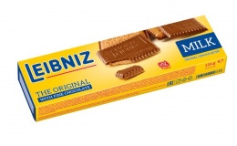 Keksz, 125g, LEIBNIZ "Choco", tejcsokoládés